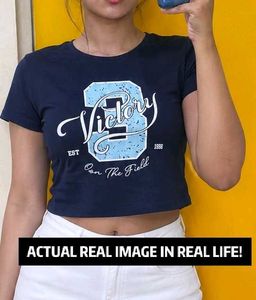 CROPPED BLOKETTE TSHIRT ⚽(COMPLETELY NEW)