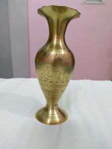 Vintage Handcrafted Brass Vase