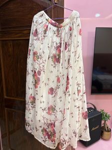 Set of 2 Floral Print Long Skirts