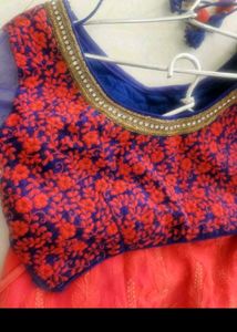 Stunning Coral Lehenga Choli