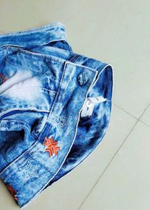 Girls 3-Piece Hooded Jacket Set | T-Shirt + Denim