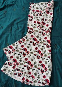 Floral Print full length skirt for woman