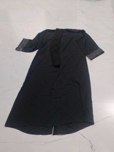 Sparkling Black Abaya with dupatta