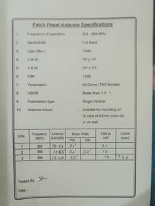 12dBi Patch Panel Antenna with manual