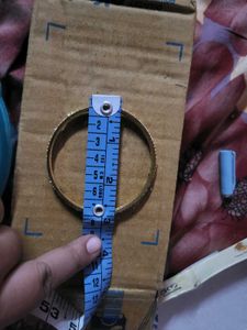 Set of Golden Bangles with Stones