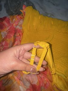 Chic Yellow Sundress with Koti (binding)