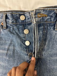 Blue Denim Mini Skirt