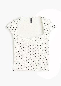 H&amp;M polka square top