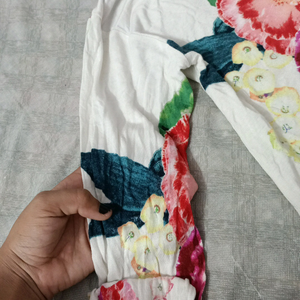 crop top with full sleeves . M size