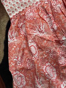 Cute Pink Floral Print Dress