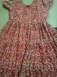 Boho Paisley Print Tiered Dress