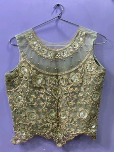 Embellished Sleeveless Ethnic Blouse