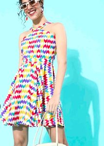 Fun & Flirty Colorful Mini Dress