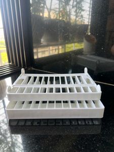 White Foldable Dish Rack