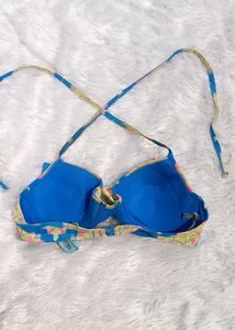 Beautiful Frills Padded Floral Bikini Top