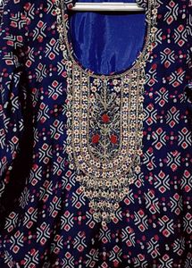 Zaari embroidered Printed Kurti for women