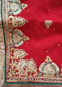 Maroon Red Saree