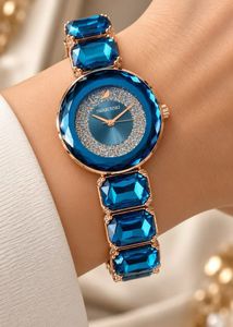 Swarovski Pink Crystal Watch