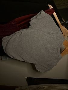 Grey Cropped T-Shirt