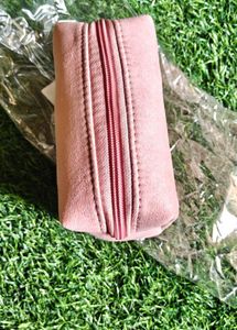 Tira Cute Pink Suede Pouch
