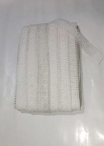 Premium White Cotton Embroidery Lace Border
