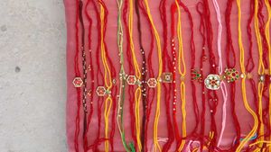 hand made 96 piece rakhi