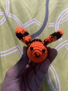 Crochet Bee Plushie With Keychain
