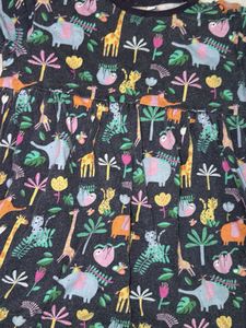 Cute Jungle Print Girls Dress