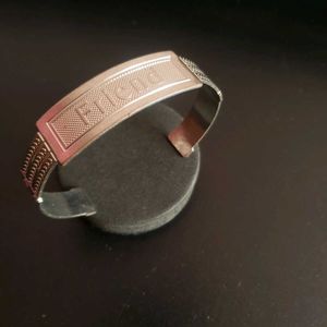 Friend Silver Cuff Bracelet