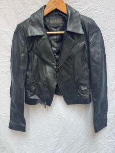 Black Leather Moto Jacket