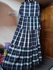 CHECKERED SHIRT DRESS
