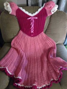 Handmade Crochet Princess Dress