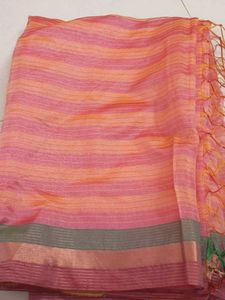Elegant Striped Saree