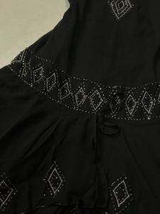 vintage y2k Sparkly Black Mini Dress