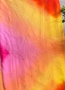 Vibrant Ombre Sequined Saree