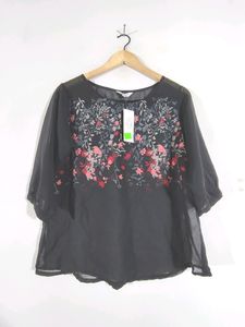 Black Printed Top (Women's)