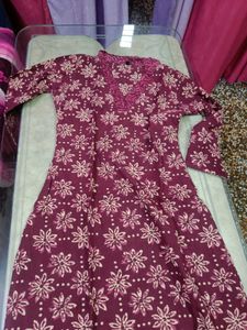 Cotton printed kurta set