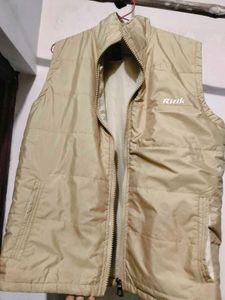 Beige 'Ritik' Sleeveless Jacket