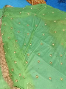Green Embellished Salwar Kameez