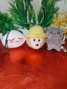 Cute Plushie Charms Trio(set of 3)