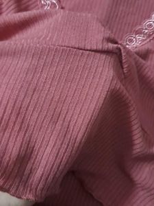 Charming Ruched V-Neck Top with Lace Trim