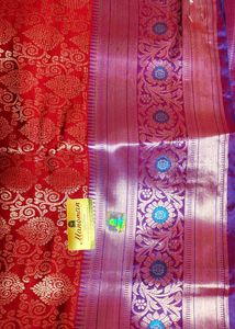 Royal Blue &amp; Red Silk Sarees