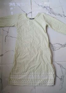 mint embroidered kurti