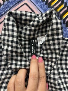 Gingham Button-Down Dress
