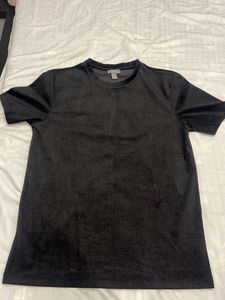 Classic Black Velour T-Shirt