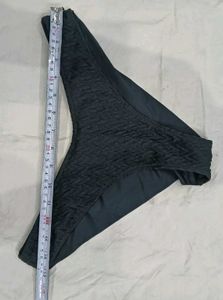 🔥 Textured Black Bikini Bottom