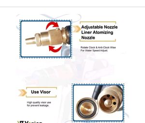 Water Spray Gun Multi Purpose Brass Nozzle Water Sprayer for Bike, Gardening, Car Wash High Pressure Washer