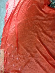 Stunning Embroidered Silk Saree