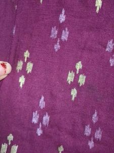 Elegant Violet Printed A-Line Dress | Short Sleeve