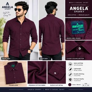 Men's Casual Shirt - Maroon